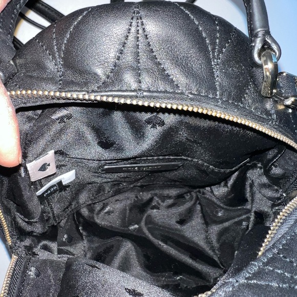 EUC Kate Spade Black Quilted Backpack - Picture 3 of 6